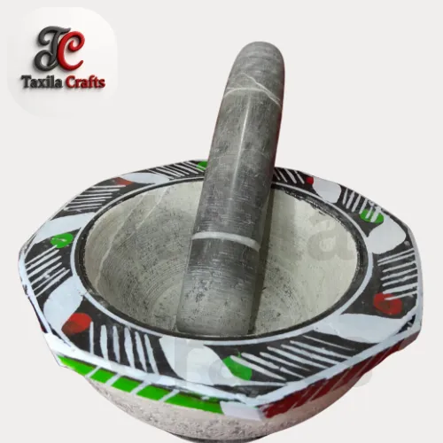Taxila Hills 9″ Black Stone Grinder – Kundi Watta 